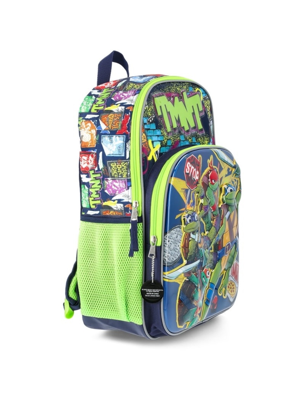 Teenage Mutant Ninja Turtles Boys' 17" 3D Glow In The Dark Backpack, Green